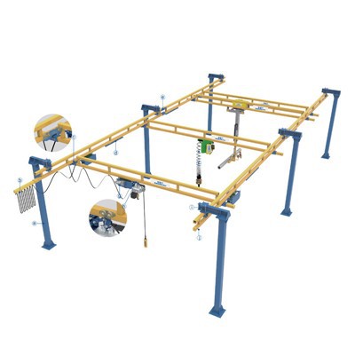 Závesný jednokoľajový žeriav